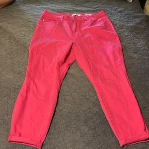 Hot Pink Judy Blue Slim Fit Jeans